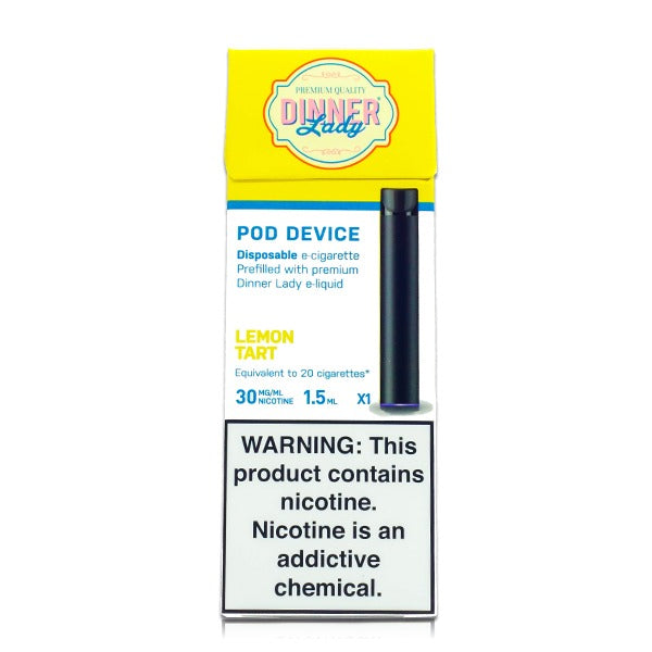 Dinner Lady Disposable E-Cigs Lemon Tart with Packaging