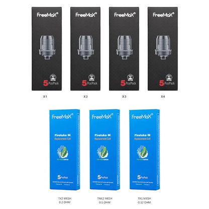 FreeMax TX Replacement Coils Fireluke 2 Tank (Pack of 5)  Group Photo