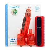 FreeMax Gemm Pod Mod Kit 25w Red with Packaging