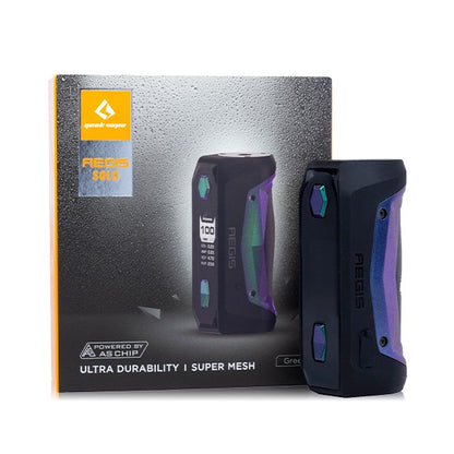 GeekVape Aegis Solo Mod 100w with packaging