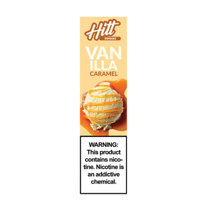 Hitt Go Disposable | 400 Puffs | 1.8mL Vanilla Caramel Packaging