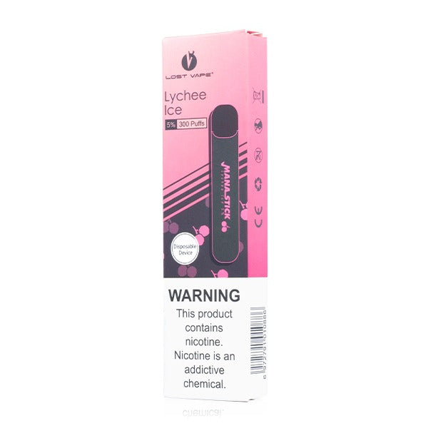 Lost Vape Mana Stick Disposable | 300 Puffs | 1.2mL Lychee Ice with Packaging