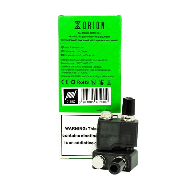 Lost Vape Orion DNA GO Replacement Cartridge 0.25ohm packaging
