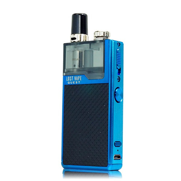 Lost Vape Quest Orion Q Pod Device Full Kit blue black weave