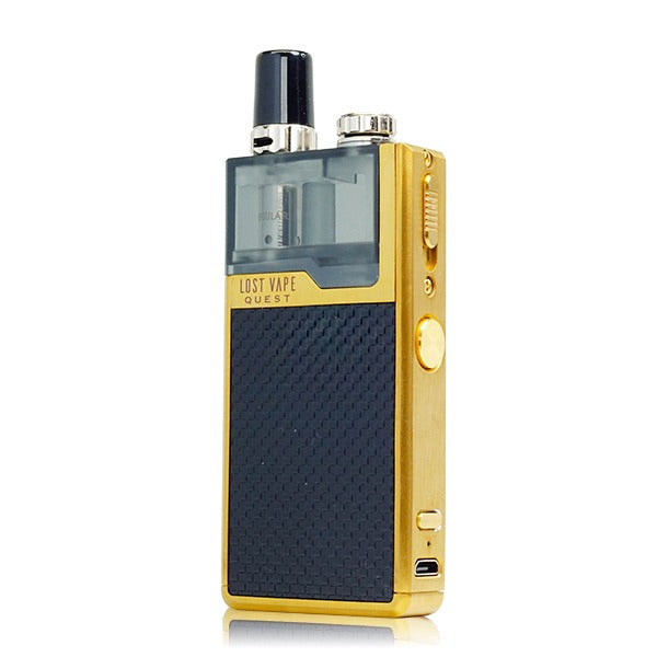 Lost Vape Quest Orion Q Pod Device Full Kit gold black weave