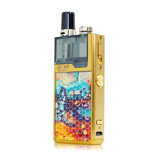 Lost Vape Quest Orion Q Pod Device Full Kit gold dazzling