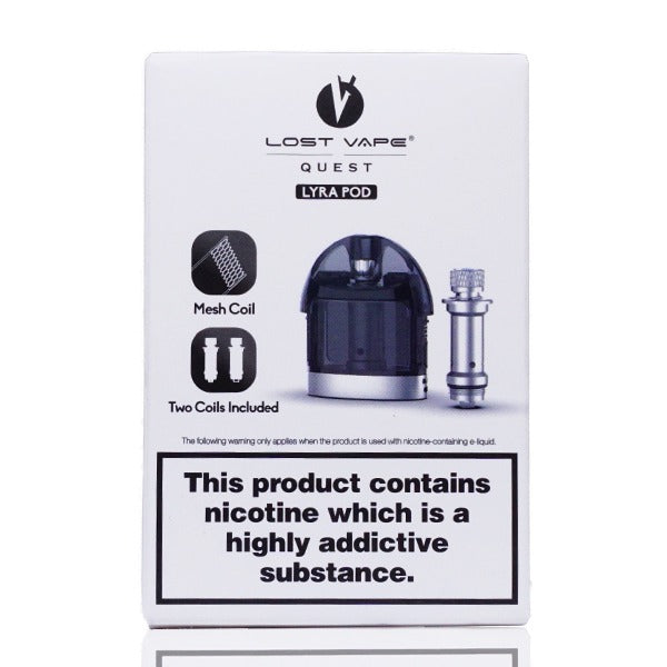 Lost Vape Lyra Pod Cartridge Pack (Coils Included) packaging