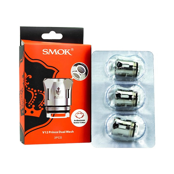 SMOK Prince V12 Replacement Coils 3 Pack V12 Prince Dual Mesh with Packaging