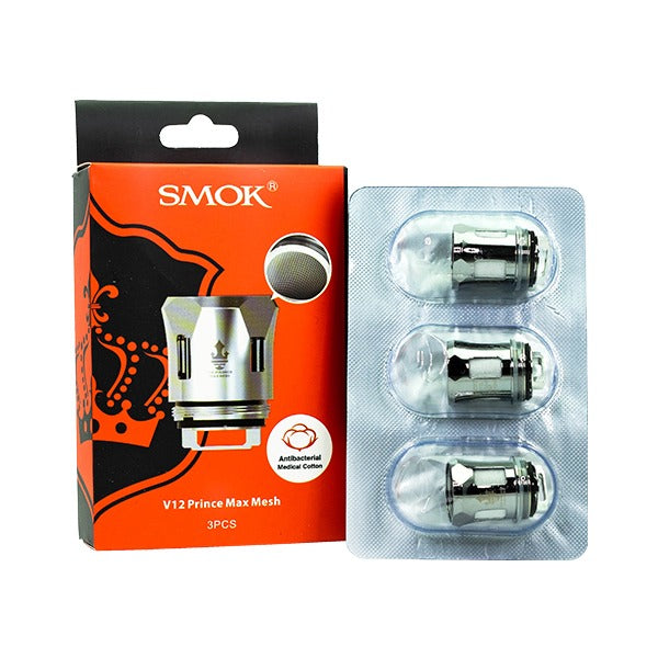 SMOK Prince V12 Replacement Coils 3 Pack  V12 Prince Max Mesh with Packaging