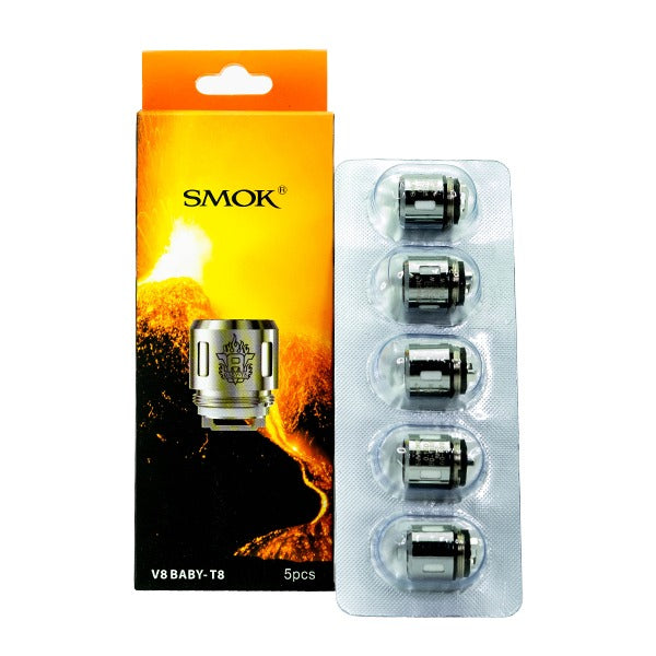 SMOK V8 Baby Prince Coils (Pack of 5) Baby T8 0 15ohm Octuple with Packaging