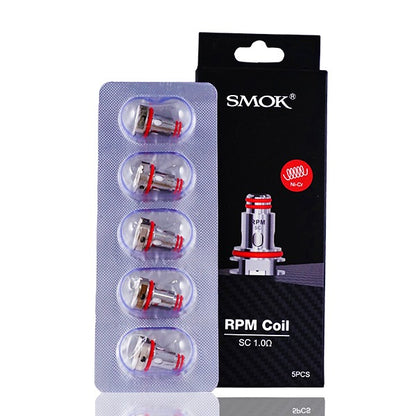 SMOK RPM40 Replacement Coils (Pack of 5) SC 1.0ohm with Packaging