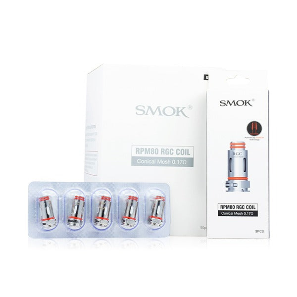 SMOK RPM 80 RGC Coils (5-Pack) conical mesh 0.17ohm with packaging