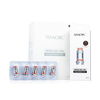 SMOK RPM 80 RGC Coils (5-Pack) conical mesh 0.17ohm with packaging