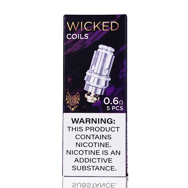 SnowWolf Wicked Replacement Coils (Pack of 5) packaging