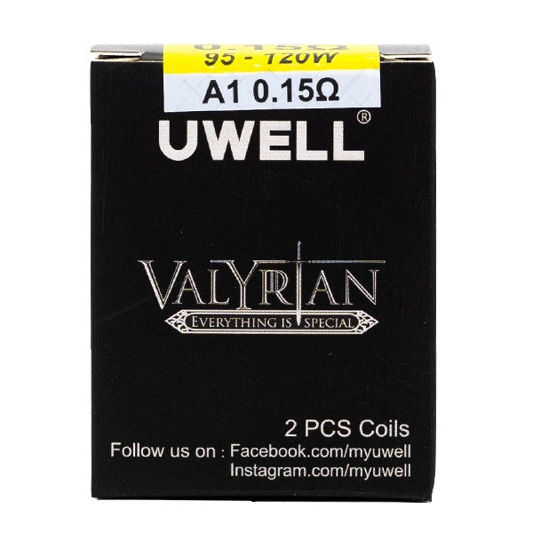 Uwell Valyrian Replacement Coil ( Pack of 2) packaging