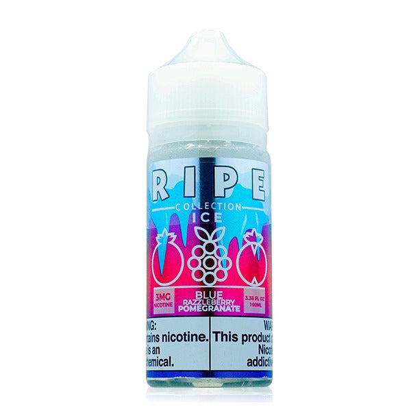 Blue Razzleberry Pomegranate On ICE by Vape 100 Ripe Collection 100mL bottle