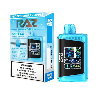 RAZ DC25000 Disposable 25000 Puffs 16mL 50mg | Frozen Cherry Apple with packaging