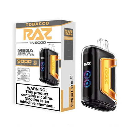 RAZ TN9000 Disposable 9000 Puffs 12mL 50mg Tobacco with Packaging