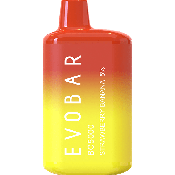 Evo Bar Disposable ET/BC5000 | 5000 Puff | 13mL | 5% Strawberry Banana