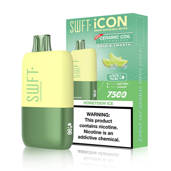 SWFT Icon Disposable | 7500 Puffs | 17mL | Honeydew Ice with Packaging