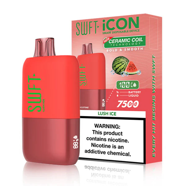 SWFT Icon Disposable | 7500 Puffs | 17mL | Lush Ice with Packaging