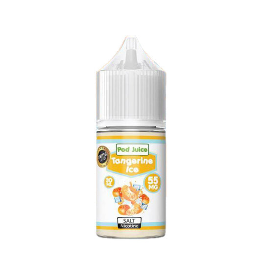 Tangerine Ice Salt by Pod Juice E-Liquid | 30mL Bottle