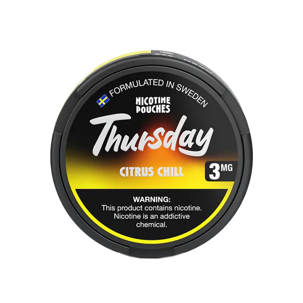 Thursday Nicotine Pouches (20ct Can)(5-Can Pack) - Citrus Chill