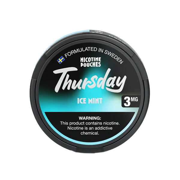 Thursday Nicotine Pouches (20ct Can)(5-Can Pack) - Ice Mint