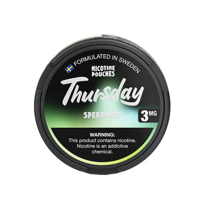 Thursday Nicotine Pouches (20ct Can)(5-Can Pack) - Spearmint