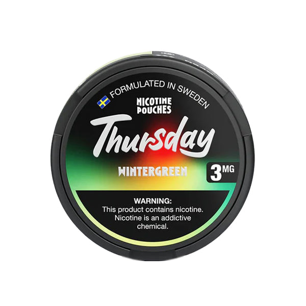 Thursday Nicotine Pouches (20ct Can)(5-Can Pack) - Wintergreen