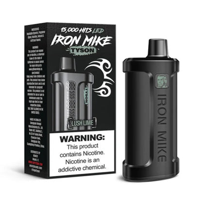 Tyson 2.0 Iron Mike Disposable 15000 Puffs 14mL 50mg - Lush Lime with packaging