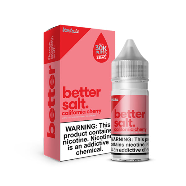 California Cherry by Vapetasia Salt Series E-Liquid 30mL (Salt Nic) with packaging