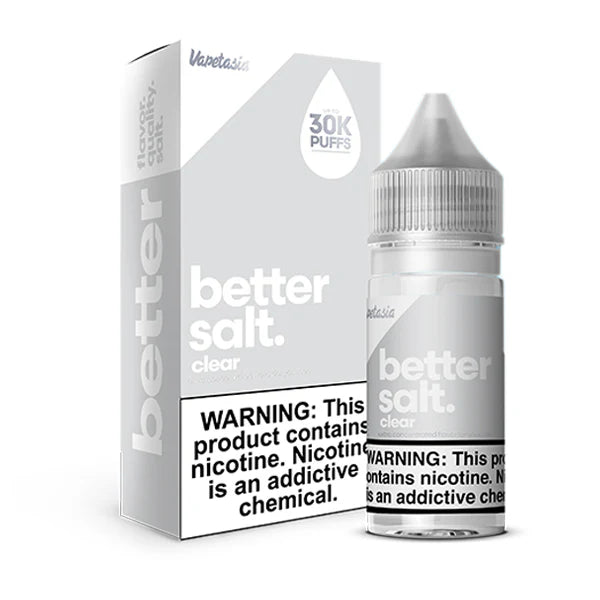 Vapetasia Salt Series E-Liquid | 30mL | Salt Nic | Better Salt Clear with packaging