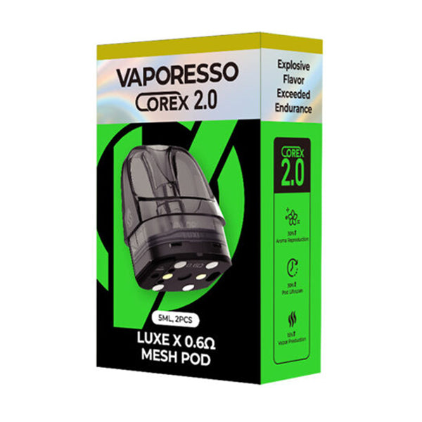 Vaporesso Luxe X 5mL Pod (2-Pack) | 0.6ohm with packaging