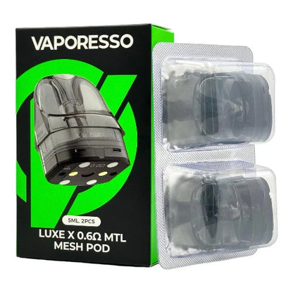 Vaporesso LUXE X Replacement Mesh Pod (2-Pack) 0.6ohm with packaging