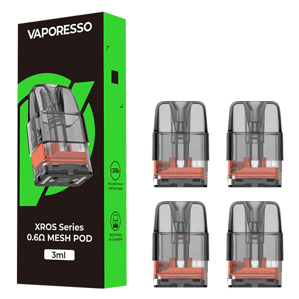 Vaporesso XROS Pod (4-Pack) | 0.6ohm with packaging