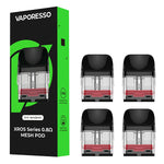 Vaporesso XROS Pods | 4-Pack 0.8 ohm Mesh Pod with packaging