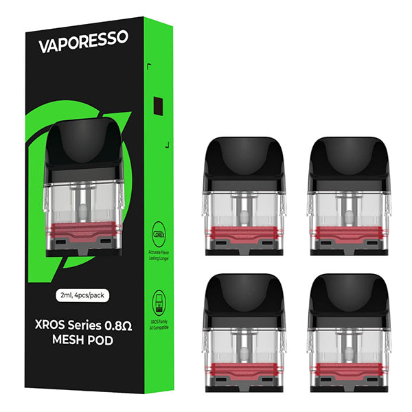 Vaporesso XROS Pod (4-Pack) | 0.8ohm with packaging