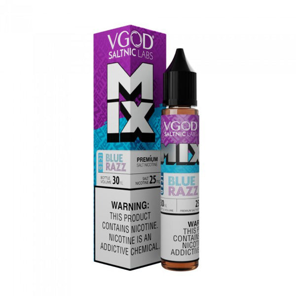 Iced Blue Razz by VGOD Salt Series E-Liquid 30mL (Salt Nic) with packaging