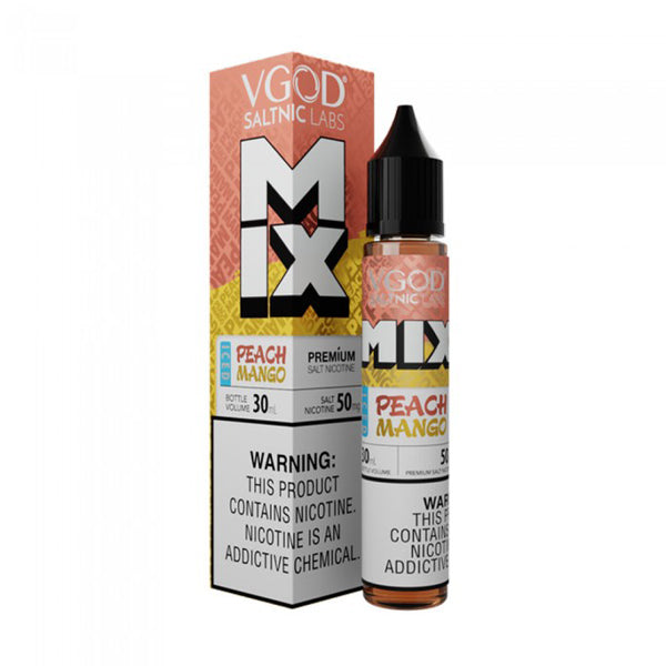 Iced Peach Mango by VGOD Salt Series E-Liquid 30mL (Salt Nic) with packaging