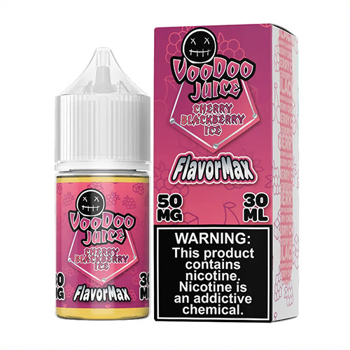 Cherry Blackberry Ice by Voodoo Juice FlavorMax Salt Series E-Liquid 30mL (Salt Nic) with packaging