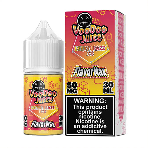 Lemon Razz Ice by Voodoo Juice FlavorMax Salt Series E-Liquid 30mL (Salt Nic) with packaging