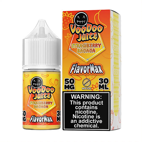 Strawberry Banana by Voodoo Juice FlavorMax Salt Series E-Liquid 30mL (Salt Nic) with packaging