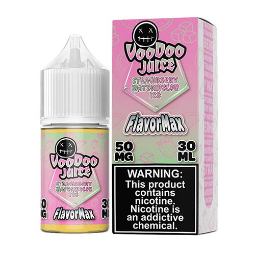 Strawberry Watermelon Ice by Voodoo Juice FlavorMax Salt Series E-Liquid 30mL (Salt Nic) with packaging