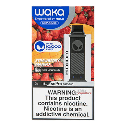 WAKA SoPro PA10000 (Dispo) 10000 Puffs (18mL) - Strawberry Mango with packaging