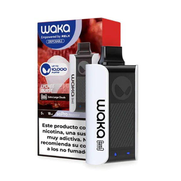 WAKA SoPro PA10000 Disposable | 10,000 Puffs | 18mL | 50mg lychee burst with packaging