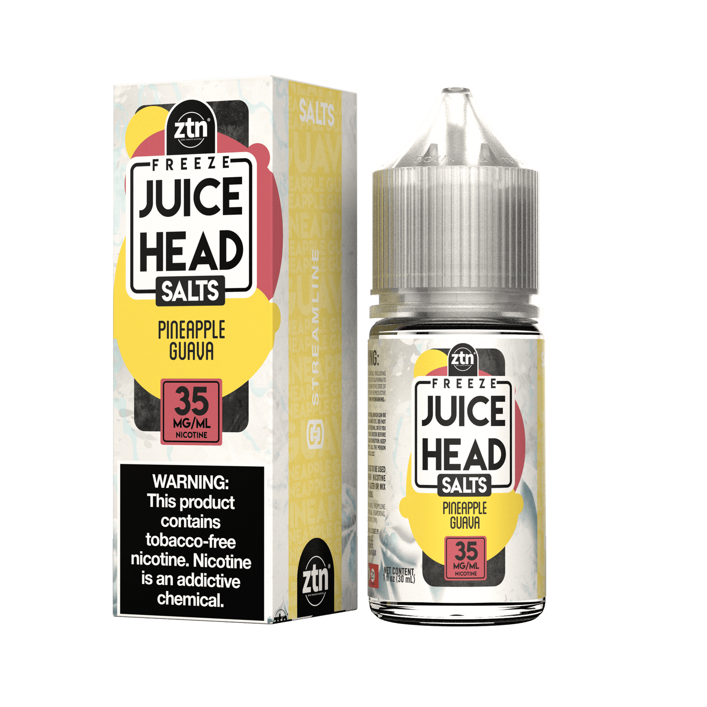 Pineapple Guava Freeze (ZTN) - Juice Head Salts 30mL with packaging