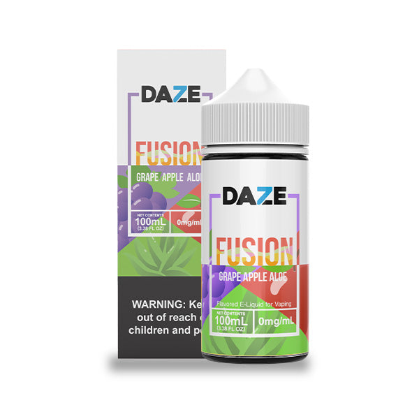 Grape Apple Aloe by 7Daze Fusion 100mL with packaging