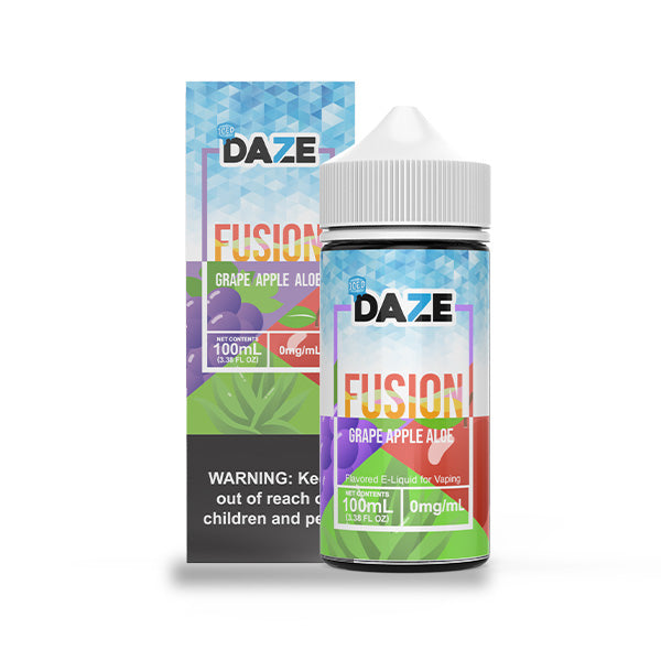 Grape Apple Aloe Iced by 7Daze Fusion 100mL with packaging