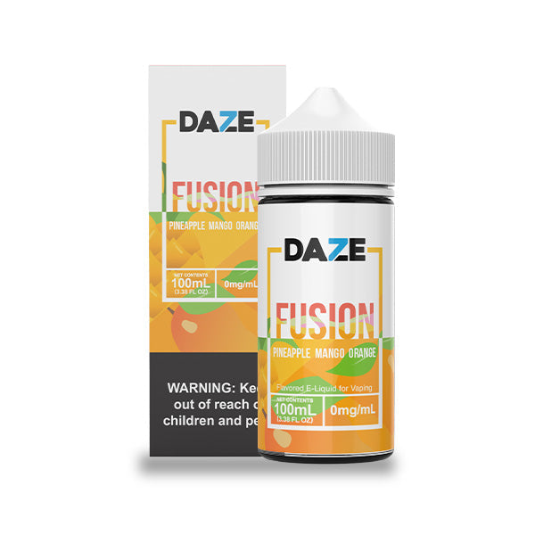 Pineapple Mango Orange by 7Daze Fusion 100mL with packaging